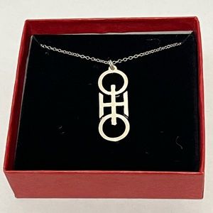 Silver Ohio necklace